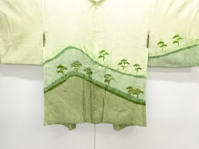 JAPANESE HAORI / ALL SHIBORI / EMBROIDERY / PINE